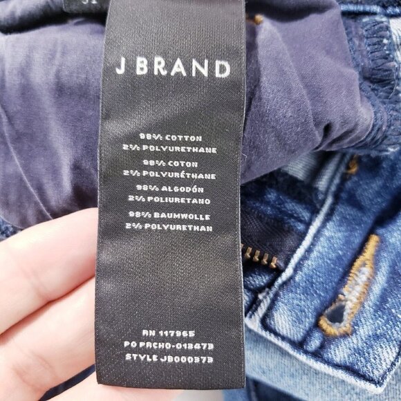 J BRAND Womens Jeans Amelia Skim Straight Syndicate Stretch Blue Size 31 - Picture 8 of 9